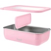 image:imageSwell Stainless Steel Bento Box Onyx Fits One Large Entree Or Small Entree And Snack Includes Removable Divider Leakproof Easy to Clean Dishwasher SafePeony